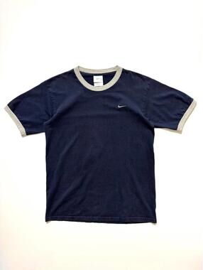 nike side swoosh ringer tshirt mens small
